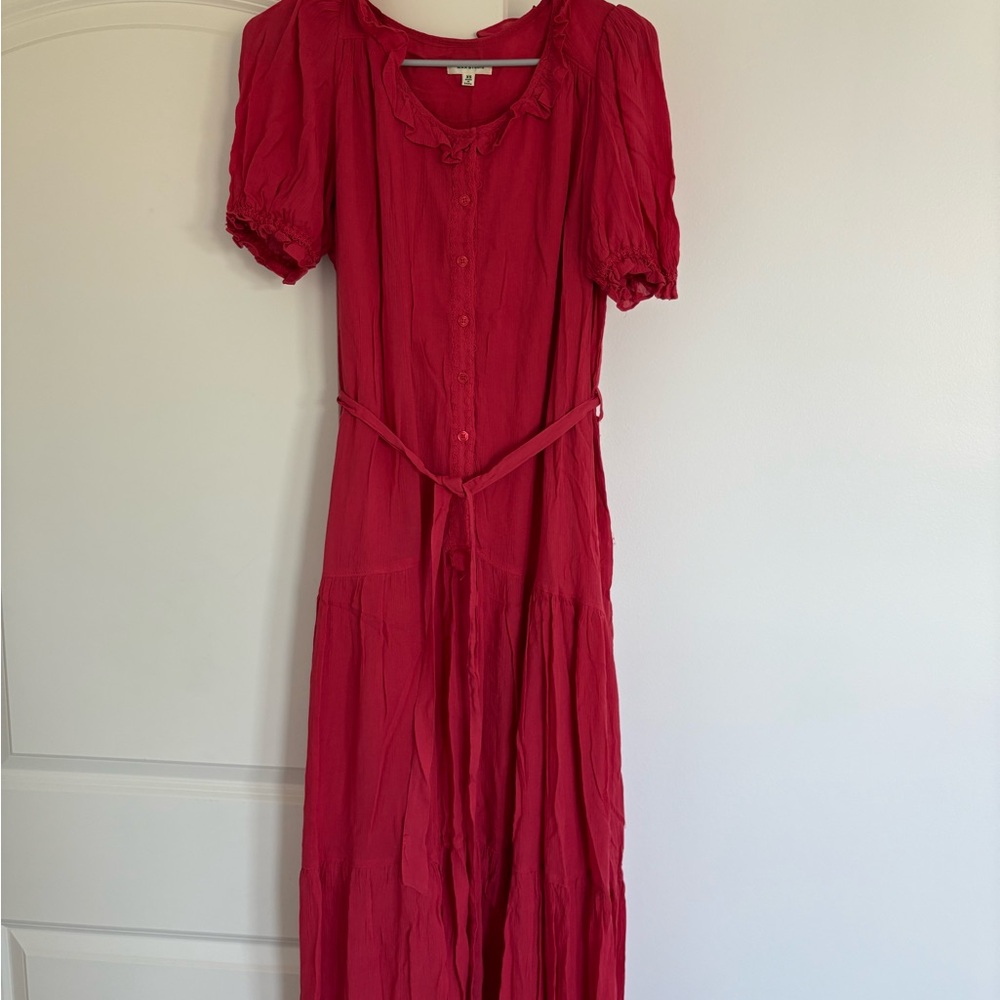 Max Studio Vibrant Red Maxi Dress